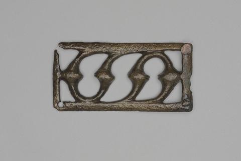 Unknown, Pierced Bronze Decoration (Roman military belt plate), A.D. 165–256