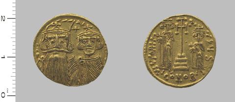 Constans II, Emperor of Byzantium, Solidus of Constans II, Emperor of Byzantium, 641–68