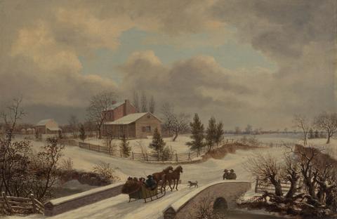 Thomas Birch, Pennsylvania Winter Scene, 1842