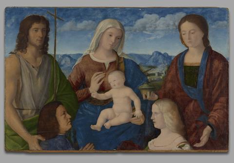 Pietro degli Ingannati, Virgin and Child with Saints and Donors, ca. 1505