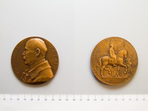 General Philippe Petain, Medal of Marshal Petain and the Entry into Metz from France, 1922