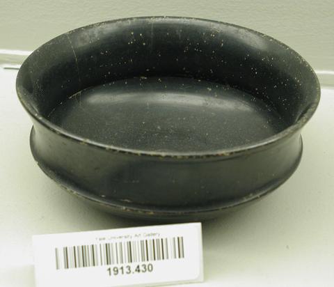 Unknown, Attic black slip phiale, 4th century B.C.
