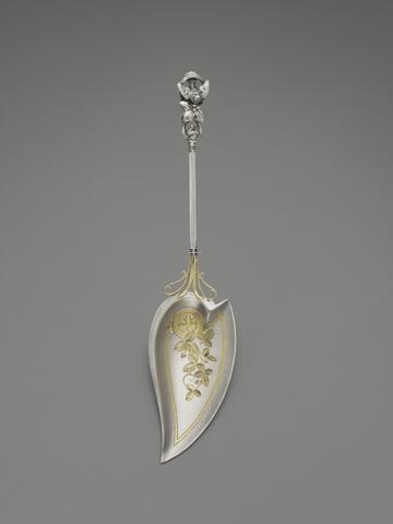 Whiting Manufacturing Company, Serving Spoon, "Bird's Nest" Pattern, ca. 1870