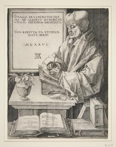 Albrecht Dürer, Erasmus of Rotterdam, 1526