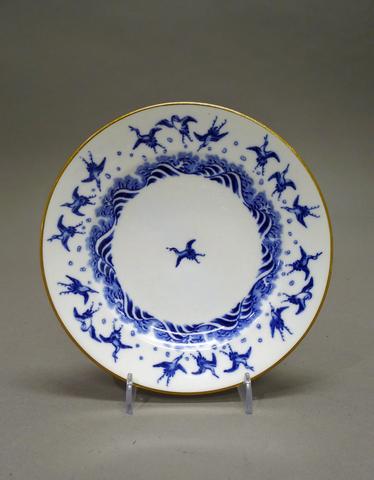Christopher Dresser, Plate, "Japanese Crane" Pattern, 1872