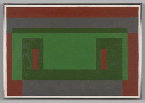 Josef Albers, Variant: Leaf Green Wall, 1948