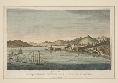 Simeon Smith Jocelyn, U.S. Squadron Before the City of Algiers / June 30, 1815, ca. 1815