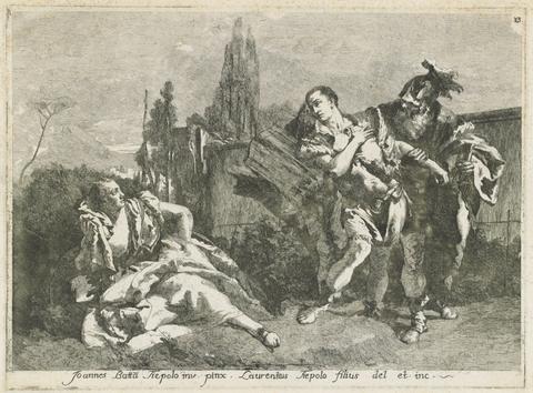 Lorenzo Baldissera Tiepolo, Rinaldo Leaving Armida, 18th century