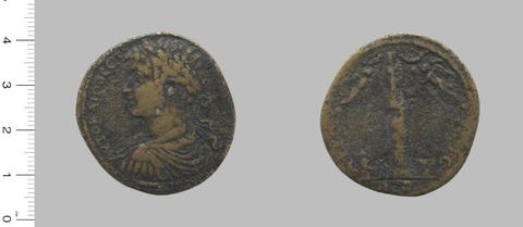 Geta Lucius Septimius, Emperor of Rome, Coin of Geta Lucius Septimius, Emperor of Rome from Aphrodisias, 209–11