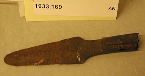 Small lance head, ca. 1600 B.C.