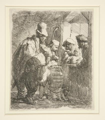 Rembrandt (Rembrandt van Rijn), The Strolling Musicians, ca. 1635