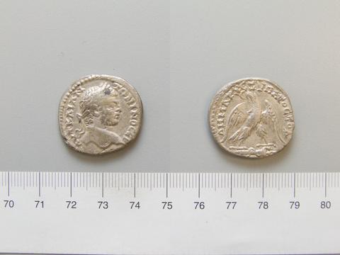 Caracalla, Roman Emperor, Tetradrachm of Caracalla, Roman Emperor from Caesareia, Samaria, 215–17