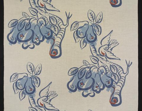 Dan Cooper, Length of Fabric, "Rio" Pattern, ca. 1945