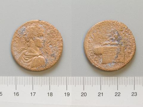 Caracalla, Roman Emperor, Dupondius of Caracalla, Roman Emperor from Amaseia, 205–6