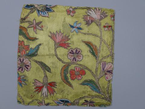 Unknown, Textile Fragment with a Field of Flowers, 18th–19th century