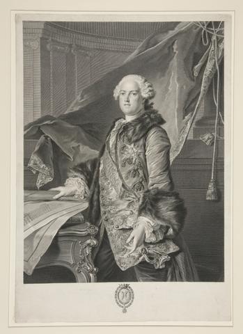 Johann Georg Wille, Portrait of Abel François Poisson de Vandières, Marquis of Marigny (1727-1781), 1761