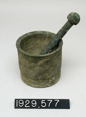 Unknown, Mortar and pestle, n.d.