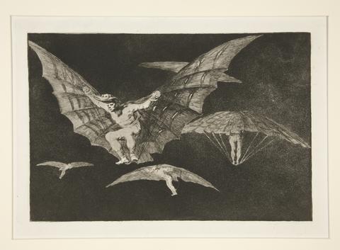 Francisco Goya, Modo de volar (A Way of Flying), pl. 13 from the series Los proverbios, ca. 1816–1823, published 1864