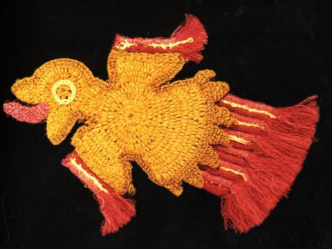 Unknown, Motif from a Mantle or Tunic of a Flying Bird, ca. 1300