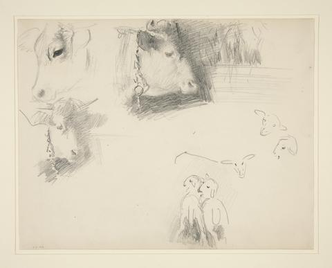 John Singer Sargent, Cows and Sheep, n.d.