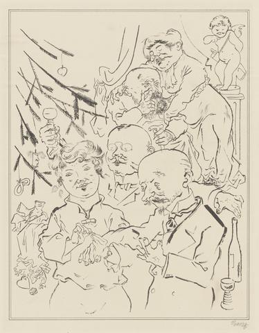 George Grosz, Weihnachtsabend (Christmas Eve), ca. 1922