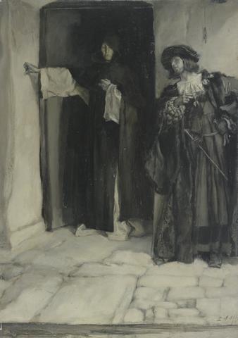 Edwin Austin Abbey, The Duke and Friar Thomas, from Measure for Measure, Act I, Scene iii, 1888