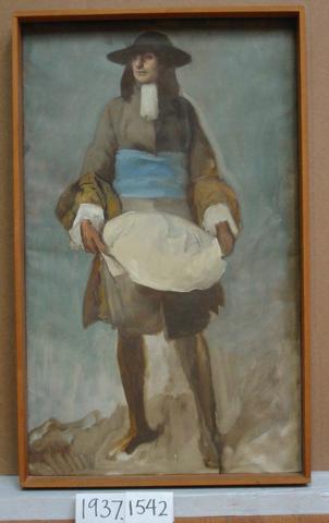 Edwin Austin Abbey, Figure Study, for Penn’s Treaty with the Indians, House of Representatives Chamber, Pennsylvania State Capitol, Harrisburg, ca. 1902–1911