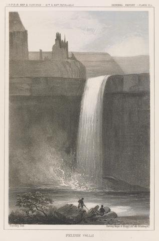 Sarony, Major & Knapp, Peluse Falls, pl. 41 of the U.S.P.R.R. Expedition and Surveys, 47-49 parallels, 1860