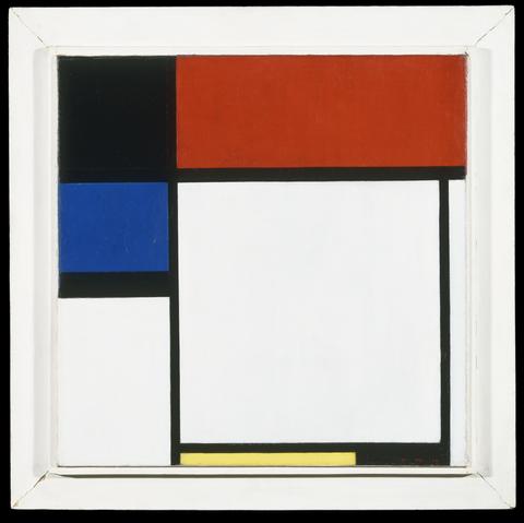 Piet Mondrian, Fox Trot B, with Black, Red, Blue, and Yellow, 1929
