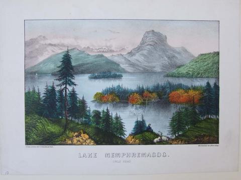 Currier & Ives, Lake Memphremegog/Owls Head, 1872–1974