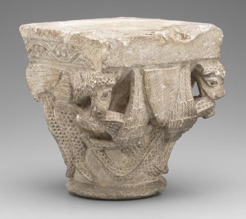 Unknown, Romanesque Capital with Animal Ornament, 13th century