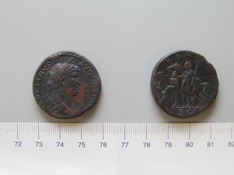Hadrian, Emperor of Rome, Sestertius of Hadrian, Emperor of Rome from Rome, 134–38
