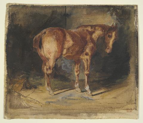 Eugène Delacroix, Study of a Horse, n.d.