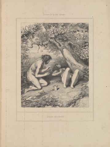 Paul Gavarni, Avant le péché, from the series Scènes de la vie intime, ca. 1837
