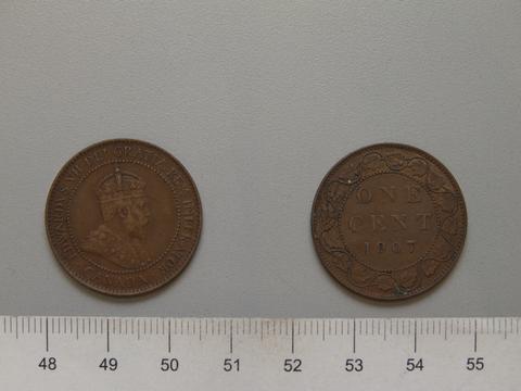 Edward VII, King of Great Britain, 1 Cent of Edward VII, King of Great Britain from London, 1907