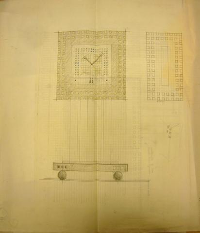 Richard Meier, Drawing for a Clock, 1990