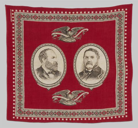 S. H. Greene & Sons, James A. Garfield and Chester A. Arthur Bandanna, 1880