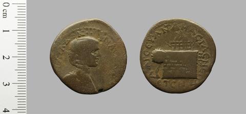 Julia Domna, Empress of Rome, Coin of Julia Domna, wife of Septimius Severus from Amaseia, 205–6
