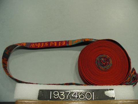 Unknown, Women's head band, tapestry woven Totonicapan type, n.d.