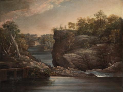 John Trumbull, Norwich Falls (or The Falls of the Yantic at Norwich), 1806