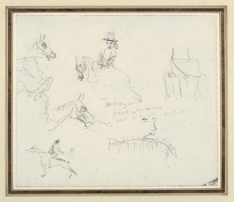 Henri de Toulouse-Lautrec, Sketchbook Page, ca. 1880