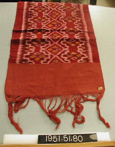 Unknown, Scarf with Ikat Lozenges, 20th century