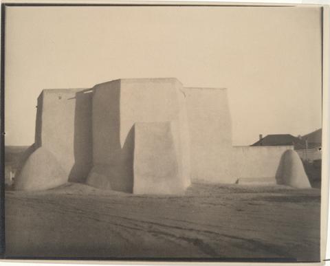 Ansel Easton Adams, Church in Taos, ca. 1920–50