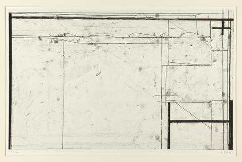 Richard Diebenkorn, Softground Cross, from a suite of four, 1982