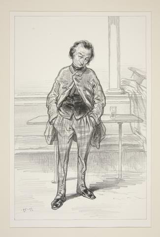 Paul Gavarni, LE COMEDIEN comique et volontiers melancolique., 1857