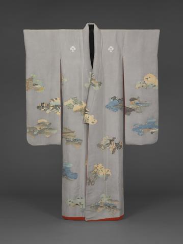 Unknown, Long-Sleeved Kimono with Landscape Design, late 18th–early 19th century