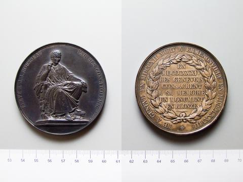 Jean-Jacques Rousseau, Medal of Jean Jacques Rousseau Geneva Monument, 1834
