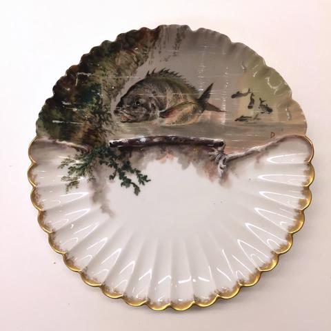 Theodore Russell Davis, Fish Plate from the Replica Rutherford B. Hayes State Dinner Service, 1880