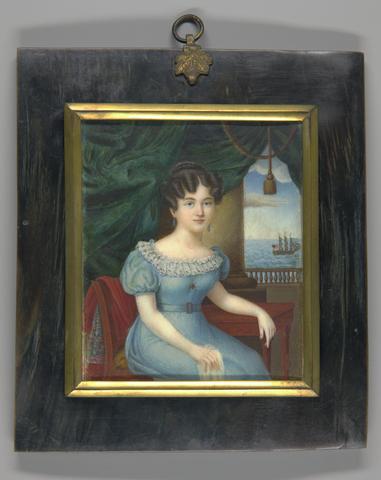 Unknown, Young Lady Seated in a Chair, ca. 1820