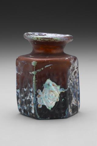 Unknown, Mold-Blown Hexagonal Bottle, Late 6th–Early 7th century A.D.